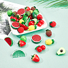   DIY 24Pairs Fruits Themed Resin Earring Making Kits DIY-PH0003-24-3