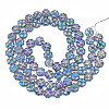 Electroplate Glass Beads Strands EGLA-N008-007-2