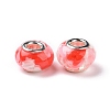 Transparent Resin European Rondelle Beads RPDL-P005-01P-02-2
