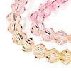 Gradient Color Baking Paint Glass Bead Strands LS-DGLA-A039-T4mm-A02-3
