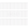 60Pcs 925 Sterling Silver Flat Head Pins STER-BC0002-17C-1