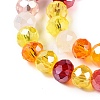 Electroplate Glass Beads Strands GLAA-T023-B16-06-3