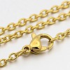 304 Stainless Steel Cable Chain Necklaces X-STAS-O053-11G-1