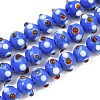 Handmade Bumpy Lampwork Beads Strands LA-CBA05D6-01-08-1