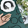20pcs Braided PU Leather Cord Bracelet Making MAK-SC0001-30B-3