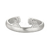 SHEGRACE Cute Design 925 Sterling Silver Cuff Rings JR123A-1