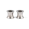 Tarnish Resistant 304 Stainless Steel European Beads STAS-E039-1-3