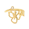 304 Stainless Steel with  Cubic Zirconia Adjustable Rings RJEW-K245-48E-G-1