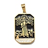 Tarot 304 Stainless Steel Enamel Pendants STAS-M119-09G-G-1