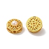 Rack Plating Hollow Brass Cubic Zirconia Beads KK-K381-21C-MG-2