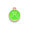 Alloy Enamel Pendants X-ENAM-S124-01A-06H-2