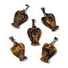 Natural Tiger Eye Pendants G-B127-10P-12-2
