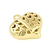 Hollow Brass Pendants for Valentine's Day KK-M289-03L-G-2