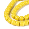 Opaque Glass Beads Strands GLAA-Q106-02A-B05-3