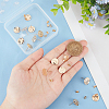 8 Pair Brass Stud Earring Findings KK-BC0013-07-3
