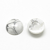 Natural Howlite Cabochons G-R416-16mm-29-2