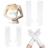 2 Pairs 2 Styles Polyester Gloves AJEW-WR0003-39-1