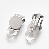 Tarnish Resistant 304 Stainless Steel Clip-on Earring Findings LS-X-STAS-T045-33A-P-2
