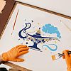 Plastic Reusable Drawing Painting Stencils Templates DIY-WH0202-265-5