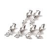 Non-Tarnish 3 Pairs 3 Styles 304 Stainless Steel Hoop Dangle Earrings for Women EJEW-K279-09B-P-1