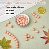 100Pcs Silicone Beads Round Rubber Bead 15MM Loose Spacer Beads for DIY Supplies Jewelry Keychain Making JX469A-2