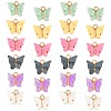 Light Gold Plated Acrylic Charms PALLOY-SC0002-58-1