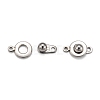 201 Stainless Steel Snap Clasps X-STAS-K148-11-2