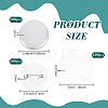 Flat Round Sublimation Blank Badge Button Parts IFIN-WH0011-79A-2