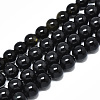 Natural Golden Sheen Obsidian Strands Beads G-R485-09-6mm-1
