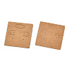 Kraft Paper Earring Display Cards with Hanging Hole EDIS-N010-01-3
