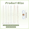 6Pcs 6 Styles Eyeglasses Chains AJEW-GF0011-55-2