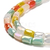Electroplate Glass Beads Strands EGLA-D030-08G-3