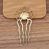 Alloy Hair Comb Findings PW-WGF914F-04-1
