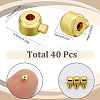 Brass Crimp Beads KK-SC0004-42G-2