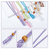   9Pcs 9 Colors Braided Cotton Thread Cords Macrame Pouch Necklace Making FIND-PH0010-47B-4