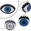 Evil Eye Computerized Embroidery Cloth Iron on Patches PATC-WH0002-011-6