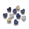 Imitation Druzy Gemstone Resin Beads X-RESI-L026-D-1