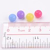 Imitation Jelly Acrylic Beads JACR-R001-8mm-M-4