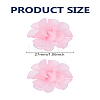 1Pair Flower Acrylic Stud Earrings EJEW-LP0008-005C-2