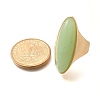 Resin Horse Eye Finger Rings RJEW-R006-01G-04-5