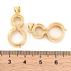 Rack Plating Brass Locket Pendants KK-F874-01G-14-3