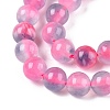 Dyed Natural White Jade Beads Strands G-T138-6mm-210-16-3