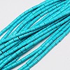 Synthetic Turquoise Beads Strands TURQ-G120-5x9mm-10-1