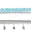 Electroplate Transparent Glass Beads Strands EGLA-A035-T3mm-L08-4