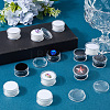 20Pcs 2 Colors Round Jewelry Clear Plastic Loose Diamond Storage Box CON-GF0001-15B-4