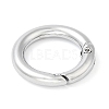 Rack Plating Brass Spring Gate Rings KK-Q781-11P-2