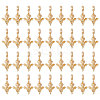 36Pcs Alloy European Dangle Charms MPDL-CA0001-06G-1