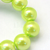 Baking Paint Pearlized Glass Pearl Round Bead Strands HY-Q003-4mm-66-3