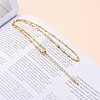 304 Stainless Steel Link Chain Necklaces NJEW-JN03084-05-4