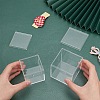 ARRICRAFT 4Pcs 2 Style Square Recyclable Plastic Clear Gift Boxes CON-AR0001-07-3